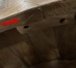 Open Box: Beirut Round Storage Coffee Table (40") - Bark Brown