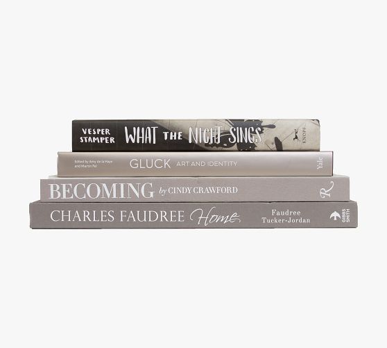 Coffee Table Book Stack, Set of 4