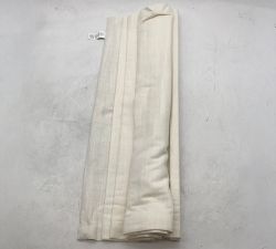 Open Box: Emery Linen Cordless Light Filtering Roman Shade (32"W x 48"L) - Ivory