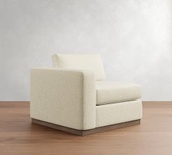 Build Your Own Carmel Slim Arm Wood Base Sectional