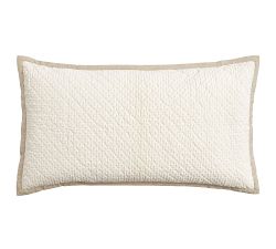 Cross Stitch Velvet Quilted Sham