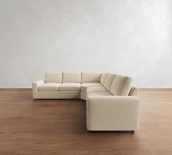 Pearce Modern Square Arm Power Reclining L-Shaped Sectional (116")