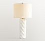 Romy Twisted Marble Table Lamp (17")