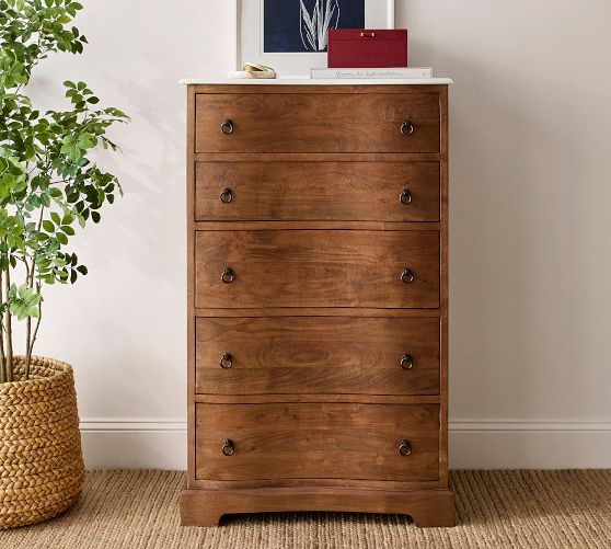 black dresser 6 drawers The Rivington 6-Drawer by Maiden Home and daily essentials while Fabric_Stretch Satin Black Velvet and Wool Color:C3