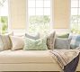 Alina Floral Print With Jute Trim Pillow Cover