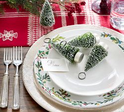 Christmas in the Country Stoneware Dinner Plates - Set of 4