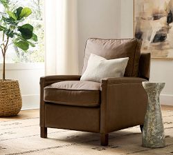Tyler Square Arm Leather Recliner