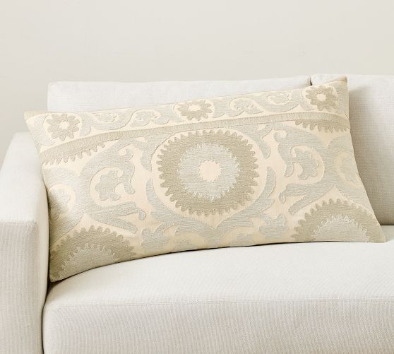 Alanya Suzani Lumbar Pillow Cover