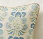 Alina Floral Print With Jute Trim Pillow Cover