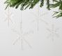 Bejewelled Snowflake Mixed Ornaments - Set of 4