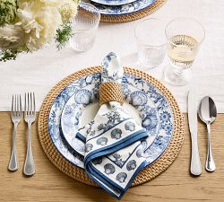 Kravet Underwater Toile Cotton Napkins - Set of 4