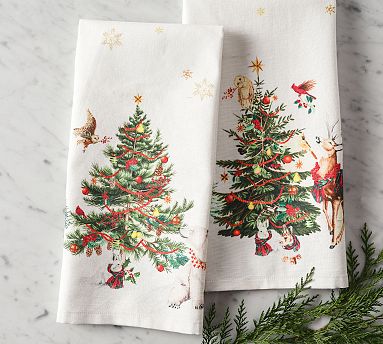 Winter Enchanted Forest Hand Towels - Set of 2 thumbnail 5