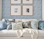 Striped Flange Pillow Cover