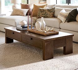Modern Farmhouse Rectangular Coffee Table (64")