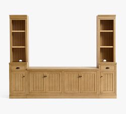 Aubrey 5-Piece Storage Cabinet with Shelf Set (108")