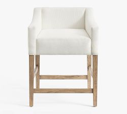 Classic Upholstered Slope Bar &amp; Counter Stools