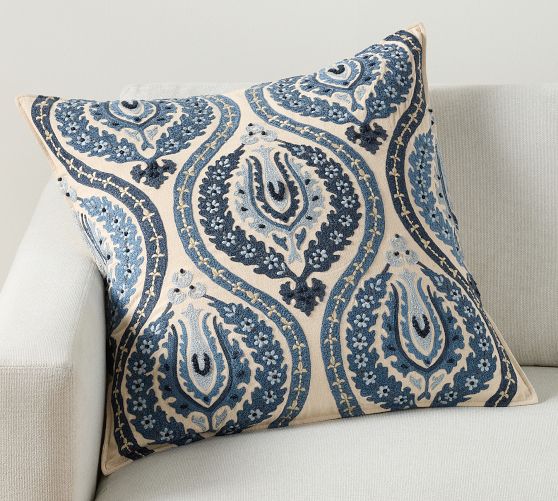 Mansfield Embroidered Pillow Cover