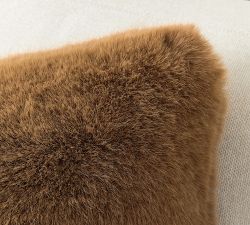 Faux Fur Mink Pillow Cover