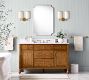 Andre Linen Cylinder Double Sconce (14")