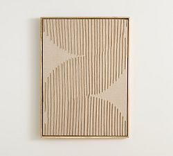 Open Box: Curve Wall Art - Brown/Taupe