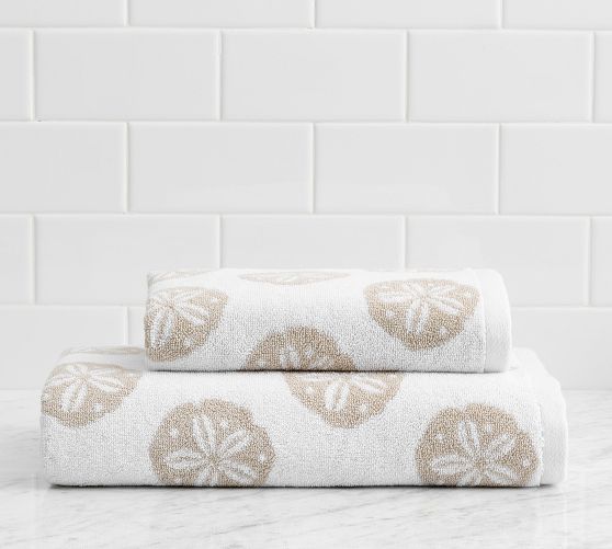 Sand Dollar Jacquard Towel