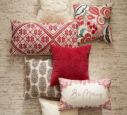 Snowflake Woven Lumbar Pillow Cover