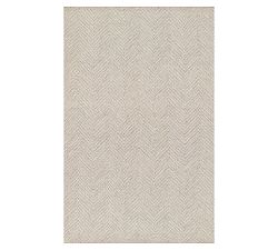 Open Box: Iweala Handcrafted Chevron Rug (3'6" x 5'6") - Taupe