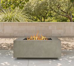 Burrows Steel Square Propane Fire Pit Table with Lid Cover (36")