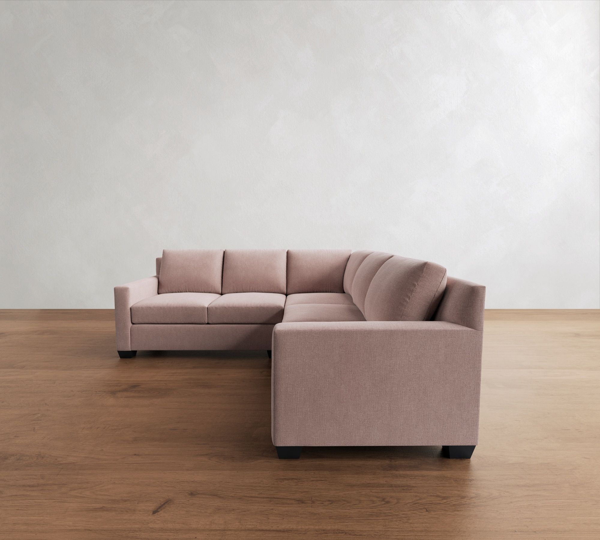 York Square Arm 3-Piece L-Shaped Sectional (93")