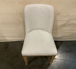 Open Box: Newport Woven Dining Chair - Boucle Oatmeal, Seadrift