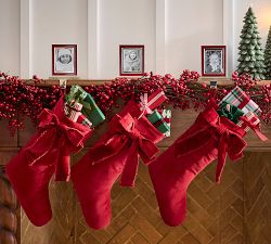 Classic Velvet Bow Stockings