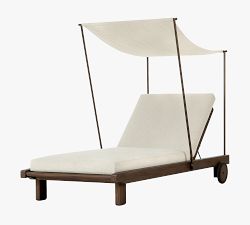 Sorel Teak Outdoor Chaise Lounge