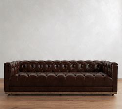 Prescott Leather Sofa (60"&ndash;120")