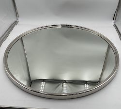 Open Box: Everson Round Mirror (32") -  Polished Nickel