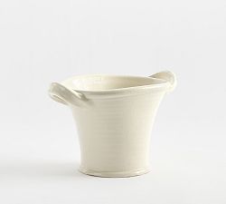 Open Box: Harbor Cachepot, Medium (9.5"D x 8.75"H) - White