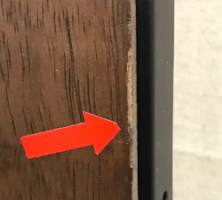 Open Box: Summerville Reversible Rail Ledge (60") - Tuscan Brown, Antique Bronze and Brass