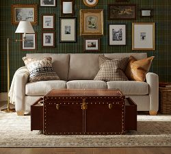 Leather Trunk Coffee Table (36")