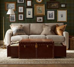 Leather Trunk Coffee Table (36")