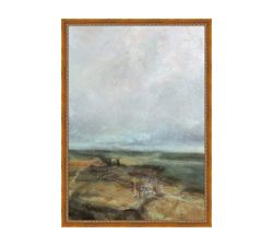 Overcast Hills Framed Print