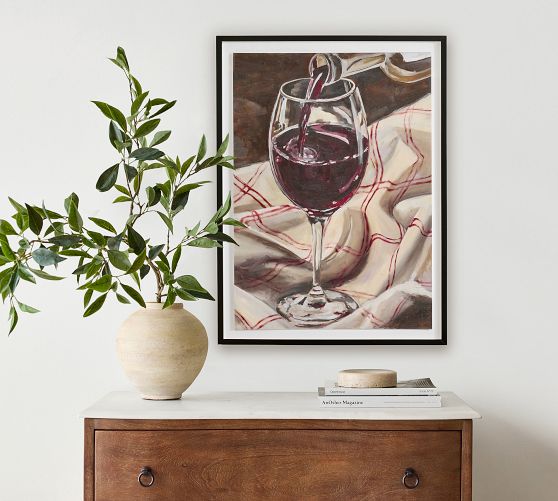Poured Pinot Framed Print