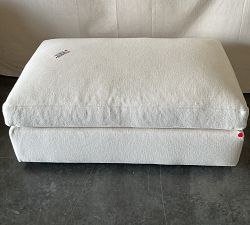 Open Box: Westwood Sectional Ottoman without Storage - Performance Chunky Basketweave Oatmeal