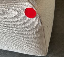 Open Box: Westwood Sectional Ottoman without Storage - Performance Chunky Basketweave Oatmeal
