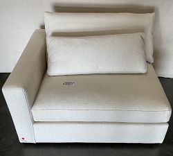 Open Box: Westwood Square Arm Left Chair - Performance Chunky Basketweave Oatmeal