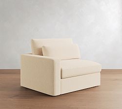 Open Box: Westwood Square Arm Left Chair - Performance Chunky Basketweave Oatmeal