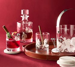 Baseball Decanter &amp; Double Old Fashioned Glasses Set