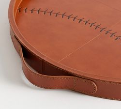 Baseball Leather Bar Tray