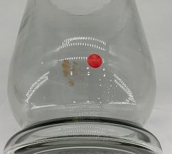 Open Box: Recycled Glass Hurricane Candle Holder, Large (14"H) - Clear