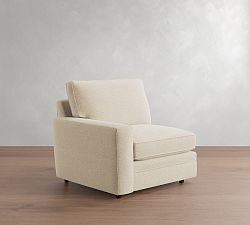 Open Box: Pearce Square Arm Left Armchair - Performance Boucle Oatmeal