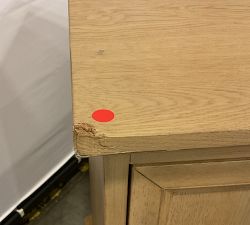 Open Box: Vintners Buffet (66") - Savanna, Antique Brass Pulls