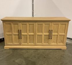 Open Box: Vintners Buffet (66") - Savanna, Antique Brass Pulls